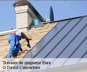 Travaux de zinguerie 27 Eure G David Couverture