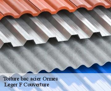Toiture bac acier ormes-27190 Leger F Couverture
