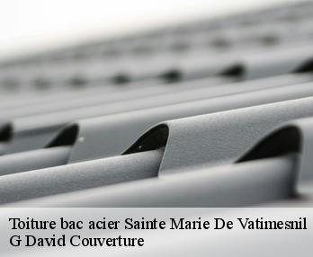 Toiture bac acier  sainte-marie-de-vatimesnil-27150 G David Couverture