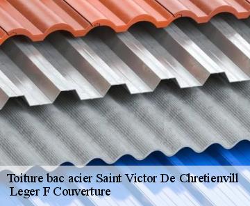 Toiture bac acier saint-victor-de-chretienvill-27300 Leger F Couverture