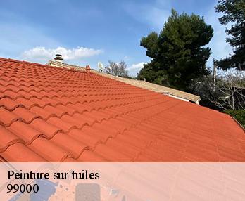 Peinture sur tuiles
