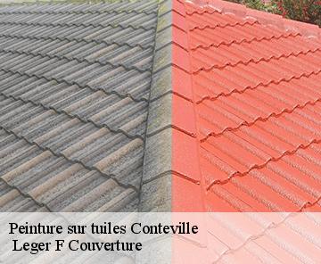 Peinture sur tuiles conteville-27210 Leger F Couverture