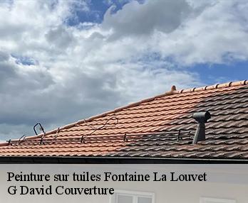 Peinture sur tuiles  fontaine-la-louvet-27230 G David Couverture