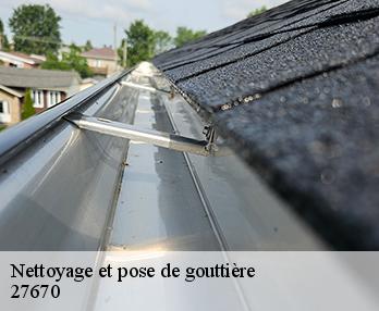 Nettoyage et pose de gouttière  27670