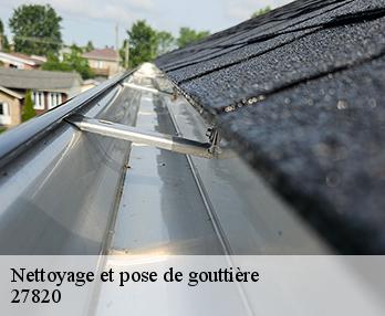 Nettoyage et pose de gouttière  27820