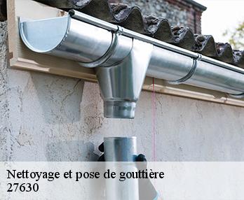 Nettoyage et pose de gouttière  27630