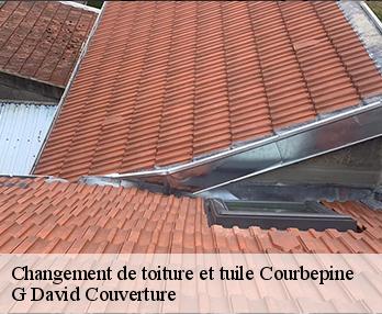 Changement de toiture et tuile courbepine-27300 G David Couverture
