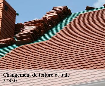 Changement de toiture et tuile 27320