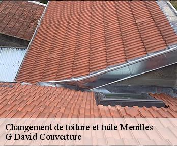 Changement de toiture et tuile menilles-27120 G David Couverture
