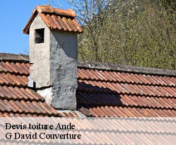 Devis toiture ande-27430 G David Couverture