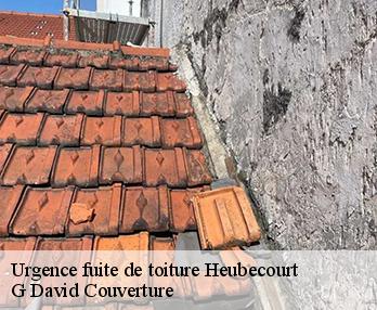 Urgence fuite de toiture  heubecourt-27630 G David Couverture