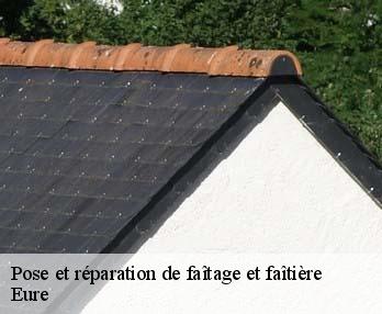 Pose et réparation de faîtage et faîtière Eure