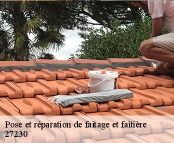 Pose et réparation de faîtage et faîtière  27230