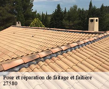 Pose et réparation de faîtage et faîtière