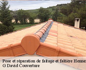 Pose et réparation de faîtage et faîtière