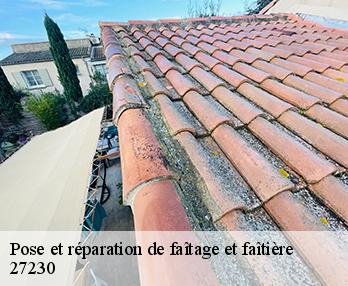 Pose et réparation de faîtage et faîtière 27230